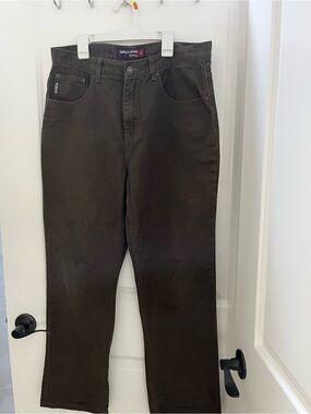 Marco Jeans Dark Brown Straight Leg Pants 34x30
